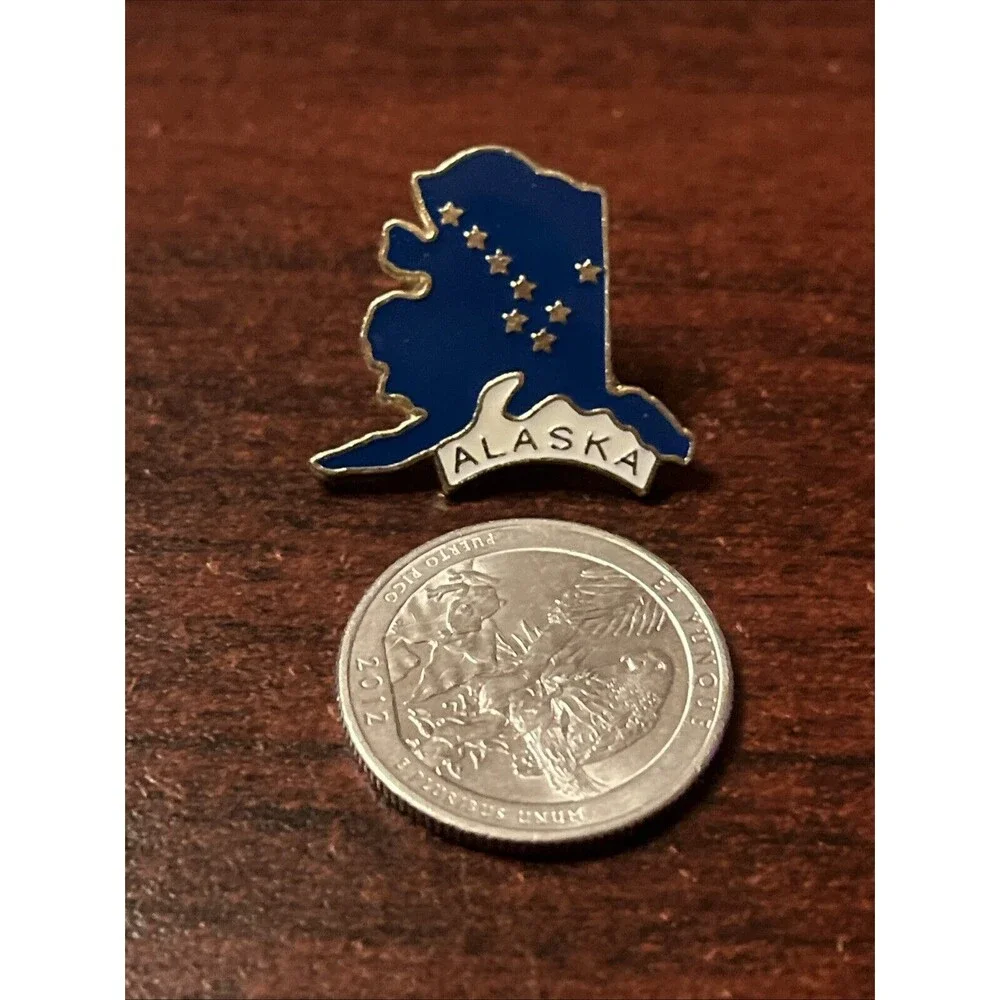 State Of Alaska‎ Lapel Hat Pin